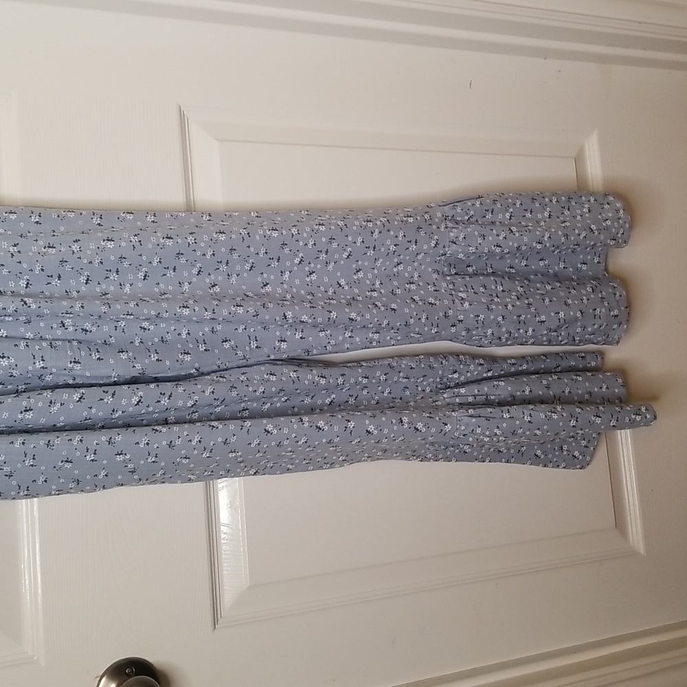 Storia Womens Spaghetti Strap Light Blue Wide Leg Jumpsuit - Picture 5 of 16